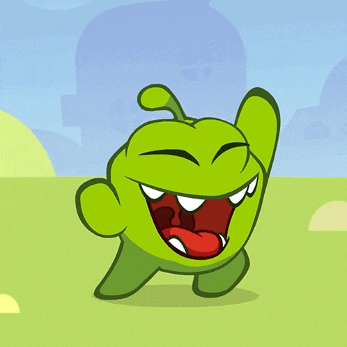 Woohoo Om Nom GIF