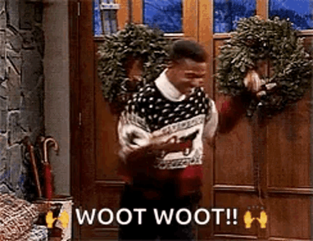 Woot Carlton GIF
