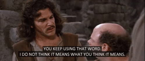 Word Princess Bride GIF. This 498 x 209 animated GIF is part of our i do not think that word means what you think it means collection. View the original…
