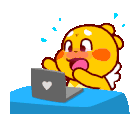 Working Hard Typing Fast Sticker