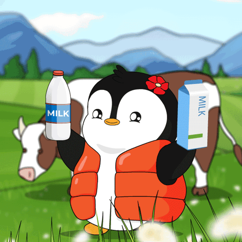 World Milk Day Dairy GIF. This 498 x 498 animated GIF is part of our cow milk collection. Related themes include cow, penguin, pudgy. Created by…