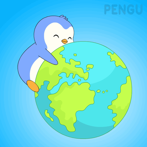 World World Day GIF. This 498 x 498 animated GIF is part of our earth collection. Related themes include pengu, penguin, pudgy. Created by PudgyPenguins…