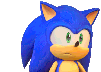 Worried Sonic The Hedgehog Sticker