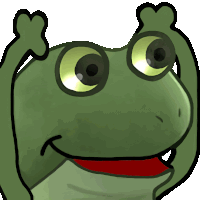Worry Froge Cheer Sticker