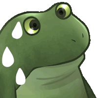 Worry Froge Fear Sticker