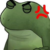 Worry Froge Frog Meme Sticker