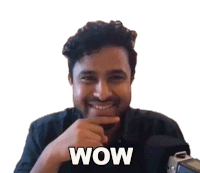 Wow Abish Mathew Sticker