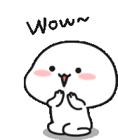 Wow Amazed Sticker