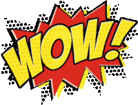 Wow Comic Sticker