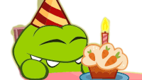 Wow Om Nom Sticker