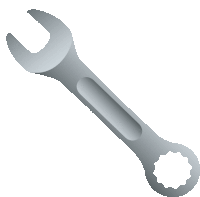 Wrench Objects Sticker