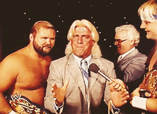 Wrestling Four Horsemen GIF