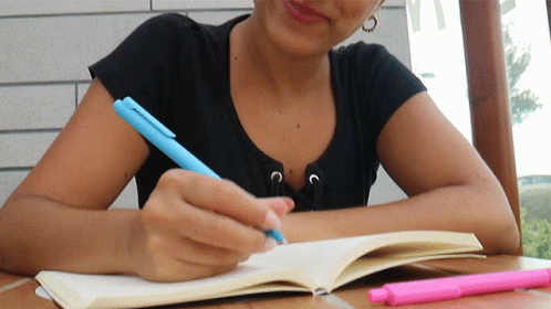 Writing Debora Spiga GIF