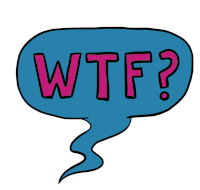 Wtf Bubble Sticker
