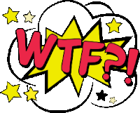Wtf Fuck Sticker