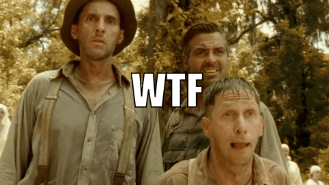 Wtf O Brother Where Art Thou GIF. This 480 x 270 animated GIF is part of our o brother where art thou collection. Related themes include confused, what…