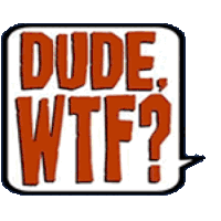 Wtfdude Wtf Is Going On Sticker