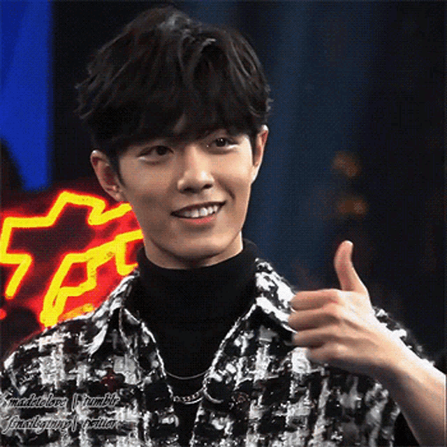 Xiao Zhan Thumbs Up GIF