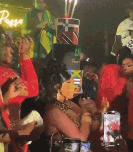 Xobardigamer Cardi B Party GIF