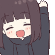 Yaay Anime Girl Happy Sticker