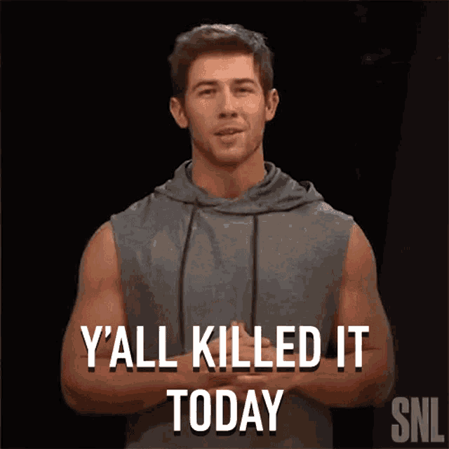 Yall Killed It Today Nick Jonas GIF