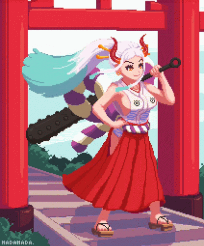 Yamato One Piece GIF. This 413 x 498 animated GIF is part of our guro pixel collection. Related themes include japanese, one piece, pixel art. Created by…