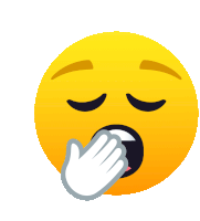 Yawning Face Joypixels Sticker