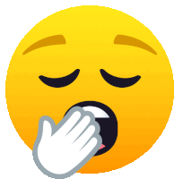 Yawning Face People Sticker