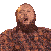 Yawning Sam Gorski Sticker