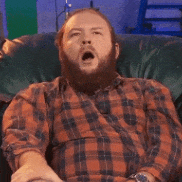 Yawning Sam Gorski GIF