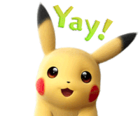 Yay Pikachu Sticker