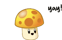 Yay Sun-shroom Sticker