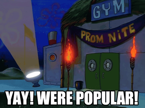 Yay Were Popular We Are Popular GIF. This 498 x 370 animated GIF is part of our spongebob fire collection. Related themes include spongebob. Created by…