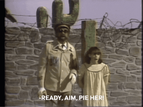 Ycdtotv You Cant Do That On Television GIF. This 480 x 360 animated GIF is part of our firing squad collection. Related themes include fire, pie. Created by…