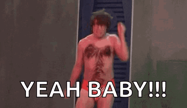 Yeah Baby Naked GIF