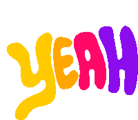 Yeah Colorful Sticker