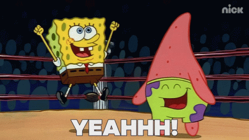 Yeahhh Spongebob GIF. This 498 x 280 animated GIF is part of our patrick wee woo collection. Related themes include cheering, excited, jumping. Created by…