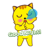 Yellow Cat Sticker