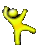 Yellow Dancing Guy Sticker