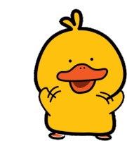 Yellow Duckling Yellow Sticker