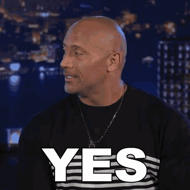 Yes Dwayne Johnson GIF