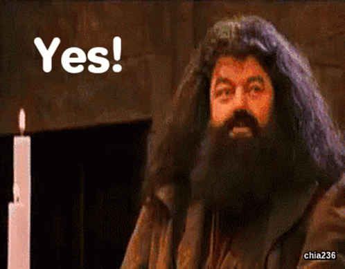 Yes Hagrid Wtg GIF. This 498 x 389 animated GIF is part of our hagrid collection. Related themes include congrats, congratulations, right. Created by…