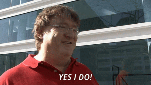Yes I Do Meme Mega64 GIF. This 498 x 280 animated GIF is part of our lord gaben collection. Related themes include beatles, gabe newell, happy. Created by…