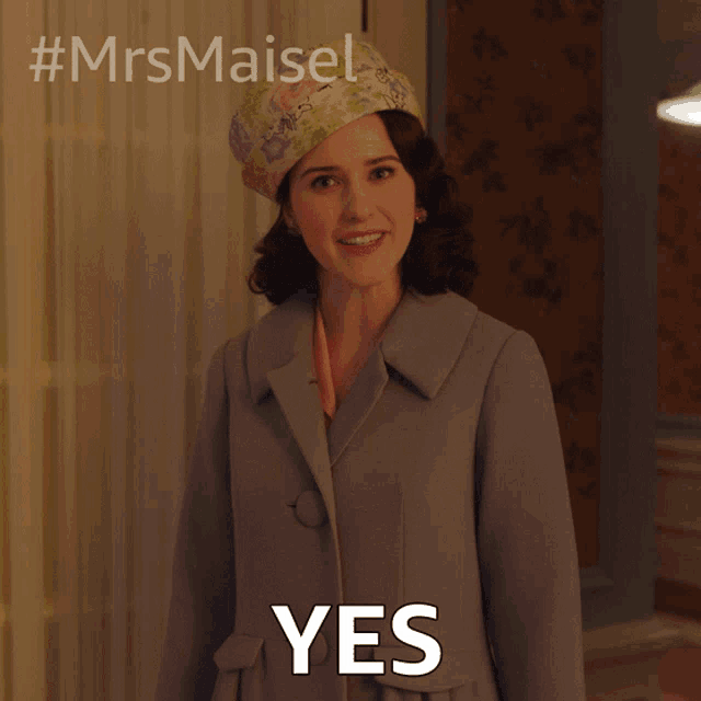 Yes Miriam Maisel GIF