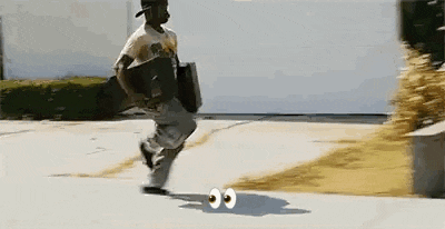 Yikes Running GIF