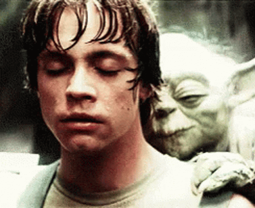 Yoda Luke Skywalker GIF. This 498 x 407 animated GIF is part of our luke skywalking on these haters collection. Related themes include star wars, yoda…