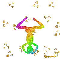 Yoga Rainbow Sticker