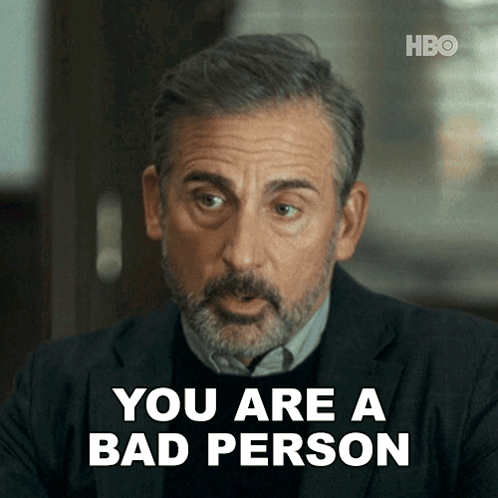 You Are A Bad Person And I Hate You Greg Russo GIF