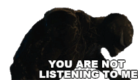You Are Not Listening To Me Venom Sticker