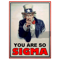 You Are So Sigma Cool Without Trying Sticker